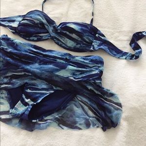 Kenneth Cole bikini with skirt
